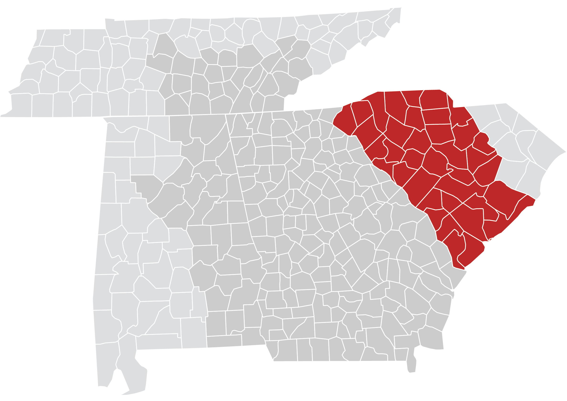 Our Service Area - South Carolina The counties we service in South Carolina.