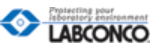 blue and black logo that says "labconco"